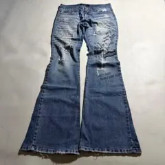 True Religion ダメージ加工 フレアデニム サイズ27 swag - メルカリ