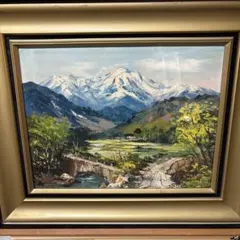 最終5/24まで出品】鈴木市男先生作 黒岳遠望 風景画 - メルカリ
