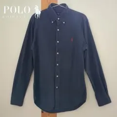 POLO RALPH LAUREN オックスフォードシャツ ネイビー 赤ポニー