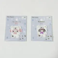 入手困難 レア サンリオ ふわふわスノー （パイルワッペン ワッペン シール）