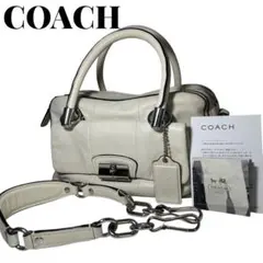 美品✨COACH 2WAYバッグ ダブルジップサッチェル 14782SV/HA