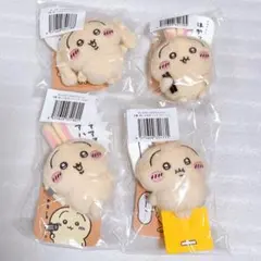 ちいかわ うさぎだらけくじ E賞 ぬいぐるみバッジ ４種セット