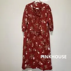 ♡美品♡PINK HOUSE 花柄　フリル　ワンピース　リボン　シャツワンピース 2025年最新】PINK HOUSE ワンピースの人気アイテム - メルカリ