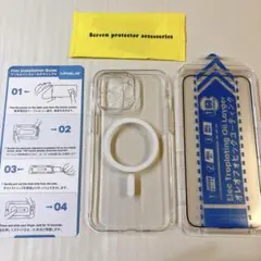 MagSafe iPhone15 Pro Max ケース 半透明 クリア 保護