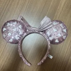 ミニー耳カチューシャ ハートスパンコール付き