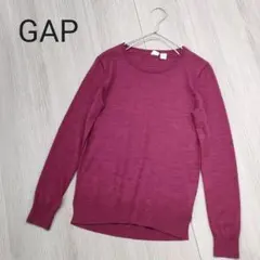 GAP ギャップ 薄手 クルーネック エクストラファイン メリノウール ニット