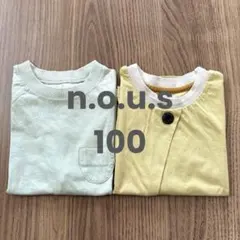 ノウズ　n.o.u.s　Tシャツ　100　半袖　タンクトップ　記名無　2枚セット