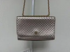 ToryBurch ピンクゴールド ショルダーバッグ
