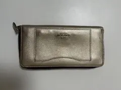 COACH ゴールド レザー 長財布