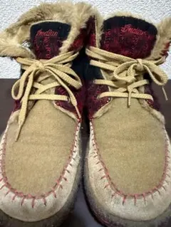 Indian ファー付きカジュアルブーツ