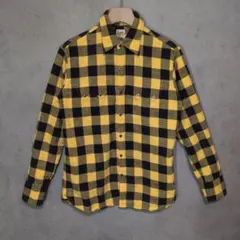Lee WESTERNER バッファローチェック ウエスタンシャツ L 　黄/黒
