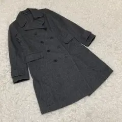 theory セオリー　ウールコート　アウター　無地　ダークグレー　 S