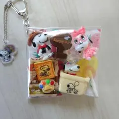 ガチャ詰めポーチ スヌーピー キーホルダー