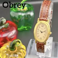 稼働 箱付き オブレイ Obrey オーバル腕時計 ピンク ゴールド - メルカリ