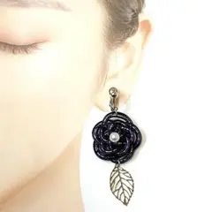 【推し色ありますか？】水引お花モチーフ　イヤリング