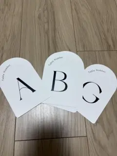 テーブルナンバー　結婚式　Ａ〜Ｇ