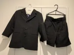 フォーマルスーツ ブラック 120cm ジャケットとショートパンツ