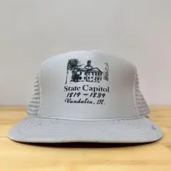 80s-90s State Capitol トラッカーキャップ US企業ロゴ