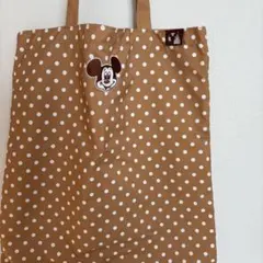 ミッキーマウス 水玉トートバッグ