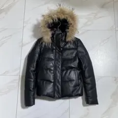 【美品・レア】ロベルトマッシーニ　レザーダウンジャケット　ブラック　ヴィンテージ 2026年最新】ロベルトマッシーニの人気アイテム - メルカリ