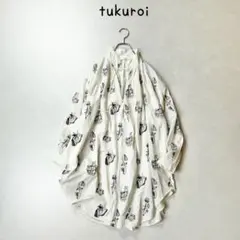 tukuroi ナチュラン取り扱い　刺繍デザイン　チュニック　リネンブレンドのサムネイル