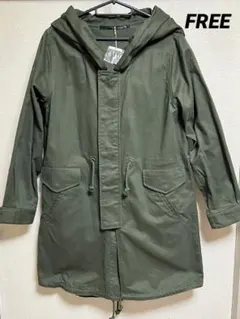 オリーブグリーン フード付き モッズコート