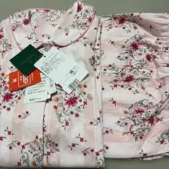 ミントン　新品　パジャマ（L）　ワコール　綿100％ 　春秋 綿ニット　小花柄 ワコール_リラックス＆スリープ 【綿100％】ふわっとやわらかな