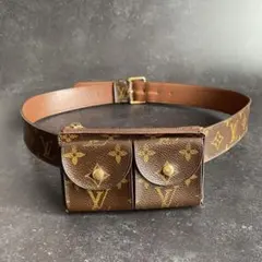 ルイヴィトン　サンチュール　ポシェットデュオ ベルト　ウエストポーチ　モノグラム