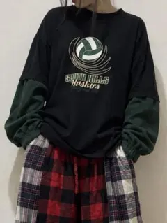 アメリカ古着リメイク Tシャツドッキング長袖