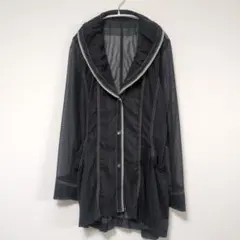 極美品 ヒロコビス エッセンシャル シアーチュニックジャケット デニム風 11のサムネイル