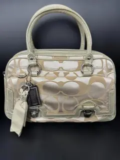 【最終値下げ】COACH コーチ ポピーシグネスチャー ハンドバッグ 18358