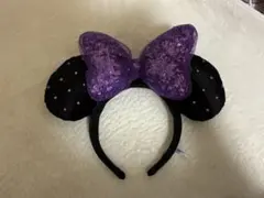 ディズニー カチューシャ ミニー 紫