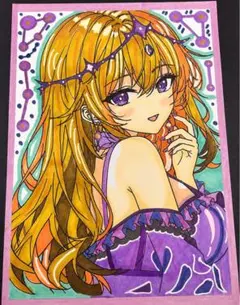 【安藤・ノア♡】オリジナルイラスト 女の子 イラスト　コピック 1点もの 原画