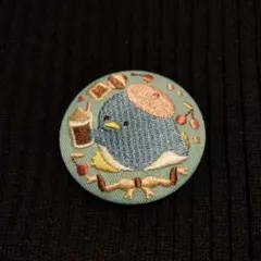 サンリオ　刺繍缶バッジ3　タキシードサム