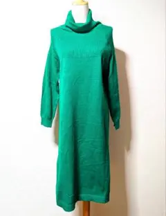 【美品・大きいサイズ】コイビトミサキ タートルネック ニット ワンピース