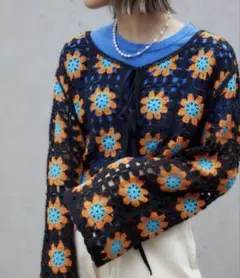 FLOWERクロシェニットボレロ　RODEO CROWNS WIDE BOWL