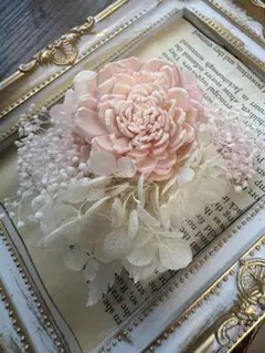 入学式ピンクのプリザーブドフラワーのコサージュ