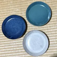 ブルー系 小皿 3枚セット