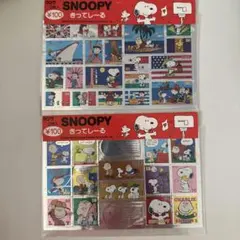 SNOOPY 切手シール・ステッカーセット 2種類のサムネイル