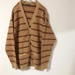 ★Vieste ニットカーディガン オレンジ ブラウン