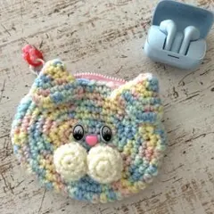 感謝価格 猫柄 小銭入れ 10cmファスナーポーチ ハンドメイド パッチ