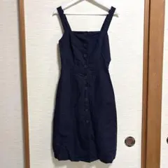 GAP ネイビー サロペットワンピース 00サイズ