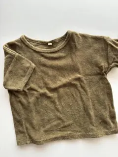 organiczoo テリーTシャツ 2-3y カーキ