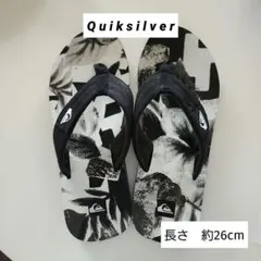 【QUIKSILVER】 ビーチサンダル　メンズ　 モノトーン 　長さ約26cmのサムネイル