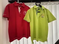 23区GOLF ゴルフ半袖ポロシャツ ゴルフウェア　Ｌサイズ　２枚セット