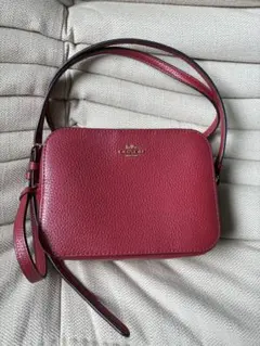 COACH オールレザー 人気 ピンク 希少 ショルダーバッグ ポシェット