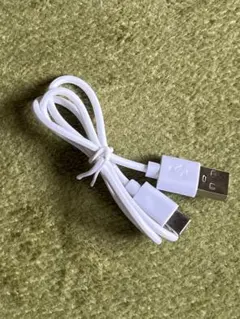 【美品】USB-A to USB-C ホワイトケーブル