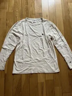 Champion ホワイト ロングスリーブ Tシャツ L