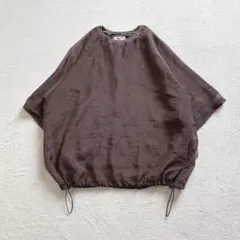 モノマート 異素材レイヤードTシャツ　シアー　オーバーサイズ ストレッチ