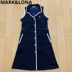 MARK&RONA ノースリーブ　ワンピース　M NAVY MARK & LONA ノースリーブ ワンピース 38 ネイビー 新品タグ付 - メルカリ